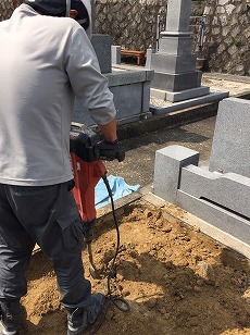 刈谷市で墓石工事
