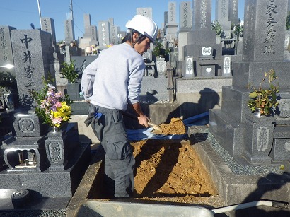 豊川市、静岡市で墓石工事