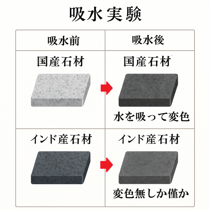 阿久比町の墓石選びは吸水率の低い石材で